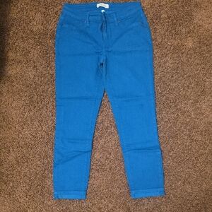 LILA RYAN Vibrant Blue Ankle Jeans